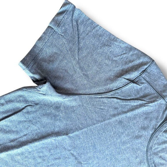 Lululemon the Fundamental Shirt Short Sleeve Men’s Blue Gym Running Athletic Tee - Picture 3 of 10